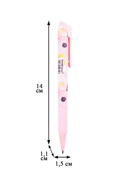 Ручка шариковая Erich Krause, Flower Cocktail, автоматическая синяя 0,7 мм - фото 2