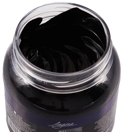 Краска акриловая "Ладога" сажа газовая, 220мл, ЗХК - фото 3