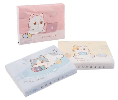 Салфетки бумажные Kawaii Котик, 40 штук, 19х12 мм - фото 2