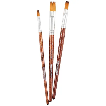 Кисти Art idea, синтетика, плоские, 3 штуки - фото 2