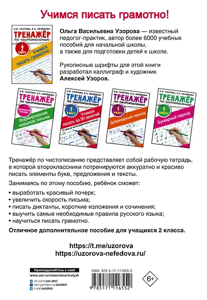Тренажер по чистописанию. 2 класс. Учимся писать грамотно - фото 2