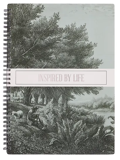 Тетрадь А4 96 листов, клетка, "Floreale. Green" - фото 1