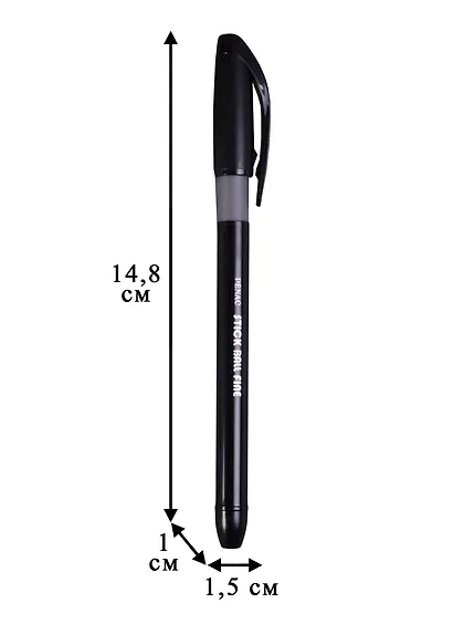 Ручка шариковая Penac, Stick ball, черная 0,7 мм - фото 2