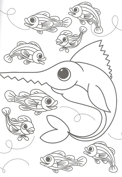 Раскраска. Кто живет в океане? - фото 3