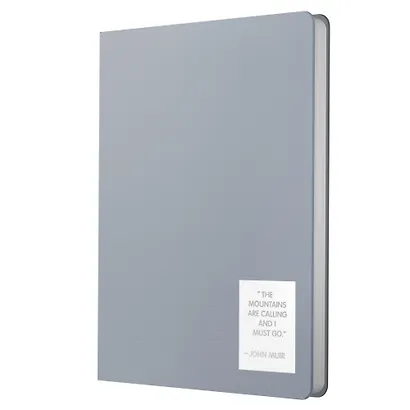 Ежедневник недат. А5 152л "NUANCES" дымка, 7Б, иск.кожа, тв.переплет, тонир.блок, нашивка с тисн.фольгой, скругл.углы, ляссе, инд.уп - фото 3