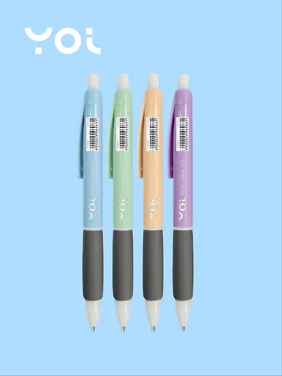 Ручка шариковая Yoi, Soft Сolor, автоматическая синяя 0,5 мм, в ассортименте - фото 3