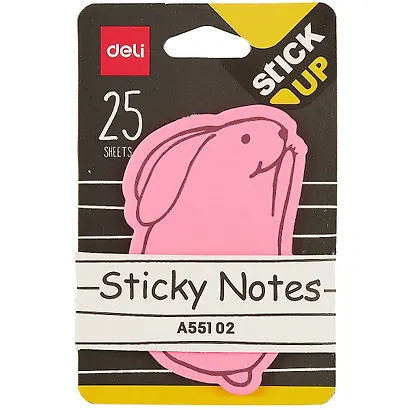 Блок бумаги 76*76 самоклеящийся "Animals" 25л фигурный, ассорти, Deli - фото 3