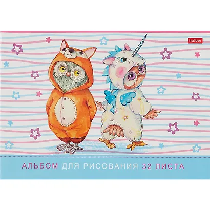 Альбом для рисования «Кигуруми» Hatber А4, 32 листа, скрепка, в ассортименте - фото 4