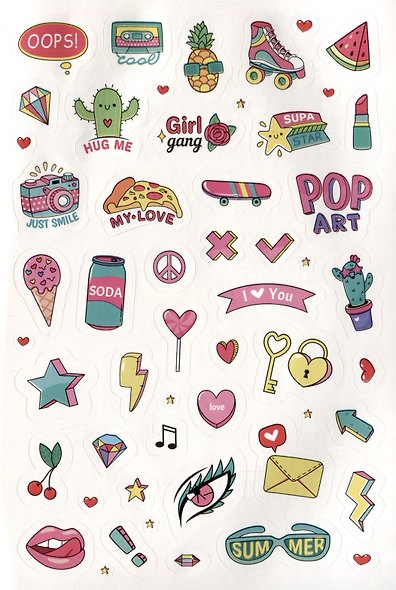 Pink Power Stickers. Более 555 наклеек для сильных духом девчонок! - фото 3