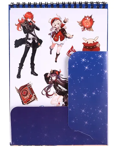 Геншин. Творческий блокнот cо стикерами и переводными татуировками A5. Таинственные секреты - фото 2