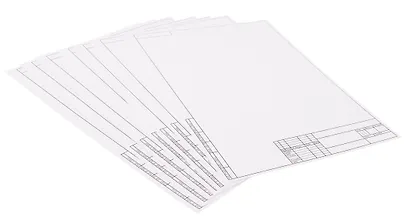 Папка для черчения А3, 10 листов, рамка вертикальная, 180г/м2, GoodMark - фото 5