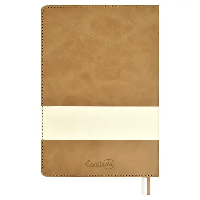 Ежедневник недат. А5 160л "Бакстер" коричневый, белый, кожзам, тв.переплет, карман, офсет, ляссе - фото 8