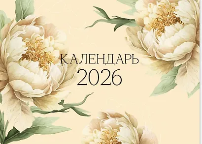 Календарь 2026г 300*220 "Flowers" настенный, на скрепке - фото 1