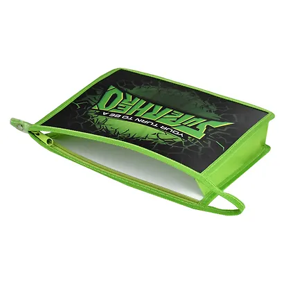 Папка для тетрадей А5 "СУПЕР ГЕРОЙ" полипропилен, 23.3*20*6.5см, молния, дно с расширением, УФ-печать - фото 3