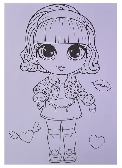 Набор раскрасок для девочек "Стильные девчонки" (комплект из 4 книг) - фото 4