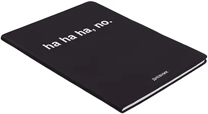 Дневник шк. "ha, ha, ha, no" универс.блок, иск.кож., шелкография, отстрочка, ляссе - фото 2