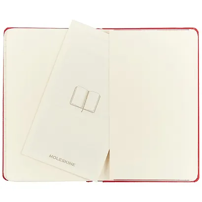 Записная книжка Moleskine Classic Pocket, нелинованная, красная, 96 листов, А6 - фото 4
