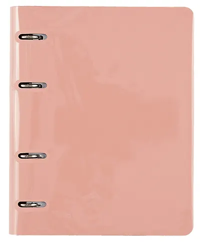 Тетрадь на кольцах в клетку Listoff, "Soft Touch. Нежный розовый", 120 листов - фото 1