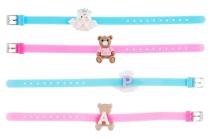 Набор парных браслетов Мишка и Котик (силикон) (12-04407-B81) (Lafilaf) - фото 5