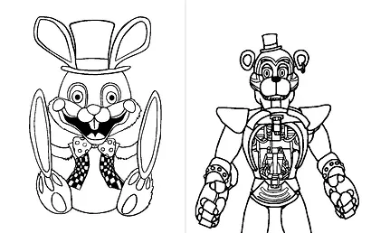 Раскраска. Пять ночей у Фредди. ФНАФ 9 - фото 8