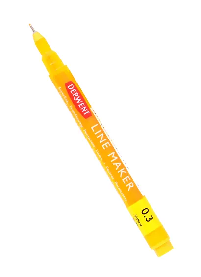 Ручка капиллярная Graphik Line Maker 0.3 желтый - фото 2