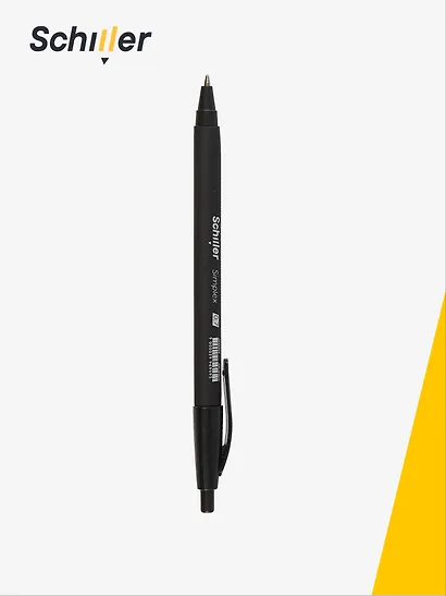 Ручка шариковая Schiller, Simplex, автоматическая черная 0,7 мм - фото 2