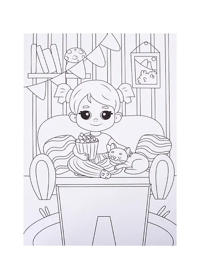 Страна девчонок. Раскраска - фото 2