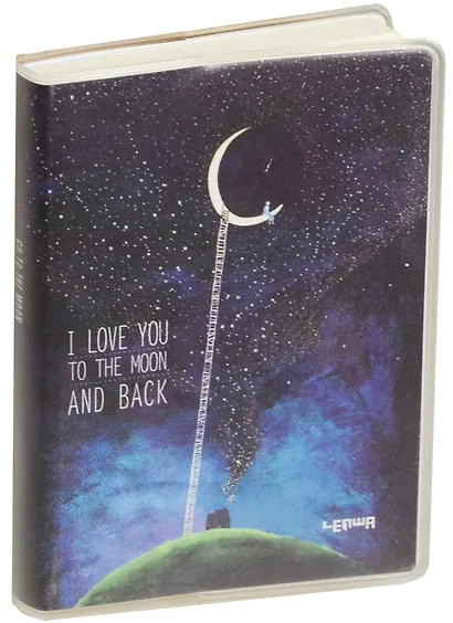 Записная книжка А7 80 листов клетка "To the moon" - фото 1