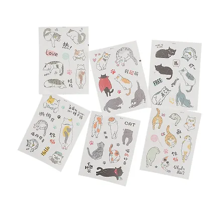 Наклейки Cats life бумажные (6листов) - фото 2