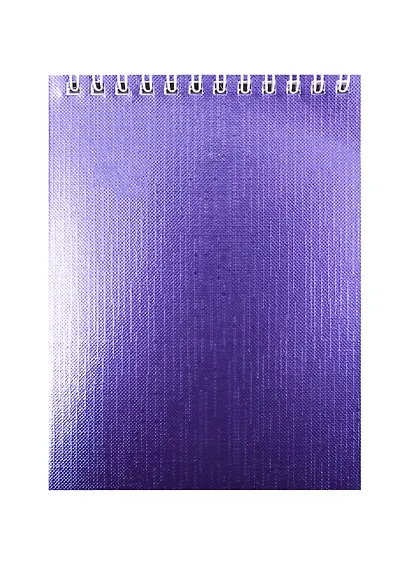 Блокнот "METALLIC", А6, 40 листов, клетка, фиолетовый - фото 1