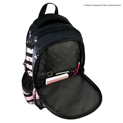 Рюкзак "ДЕРЗКИЙ РОЗОВЫЙ" 1отд., 44*31*15см. уплотн. спинка, полиэстер - фото 5