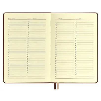 Ежедневник недат. А5 160л "Граниссо" коричневый, кожзам, тв.переплет, застежка-резинка, карман, тонир.блок, ляссе - фото 6