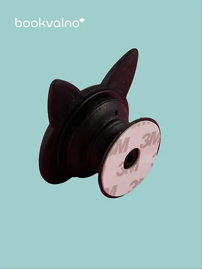 Попсокет Котик мордочка (ПВХ) (5 см), Bookvalno - фото 3