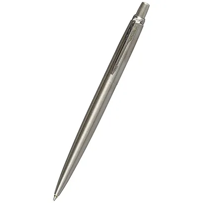 Ручка подарочная шариковая синяя, Jotter Stainless Steel CT, Parker - фото 1