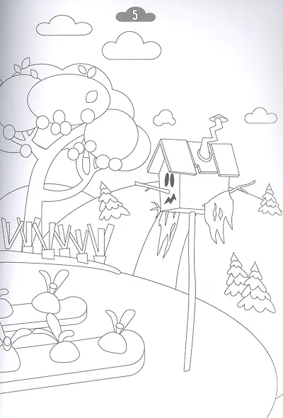 Раскраска Домики - фото 4