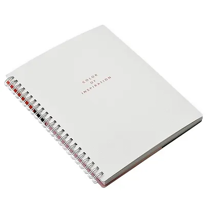 Тетрадь 120л кл. "Block", белый, карт.обл., спираль, микротекстурирование, ламинация - фото 2