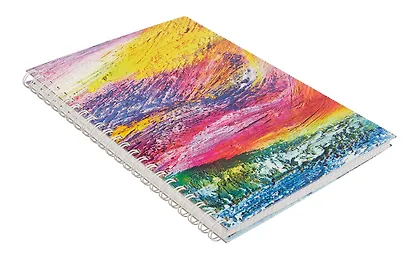 Тетрадь А4 120л кл. "Живопись" 7БЦ, евроспираль,глянц.ламин. - фото 2