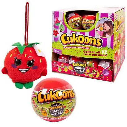 Игрушка, Фрукты Cukoons (мягконабивная), 7см в пластмассовом шаре SP0005 - фото 3