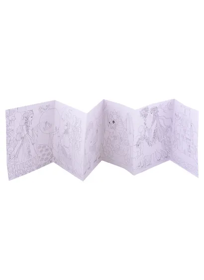 Рыцари, принцессы и феи. Раскраска-гармошка - фото 4