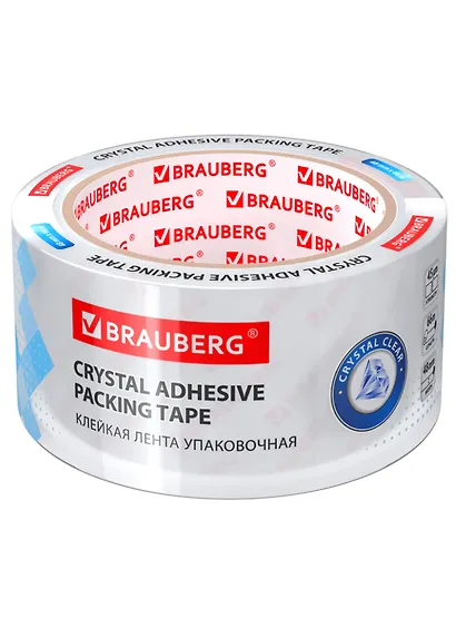 Лента клейкая 48мм*66м упаковочная, кристальная, 45мкр - фото 1