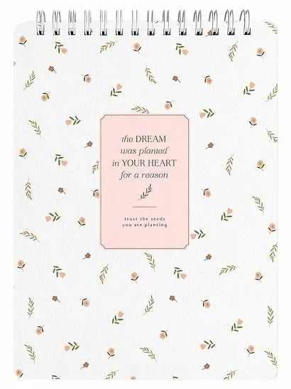 Блокнот А5 80 листов в клетку "April", белый, спираль - фото 1