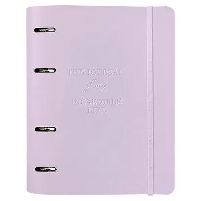 Тетрадь на кольцах в клетку Infolio, Journal, 120 листов, сиреневая - фото 1