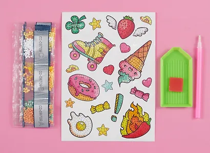 Алмазные наклейки "Огненный перчик" - фото 2