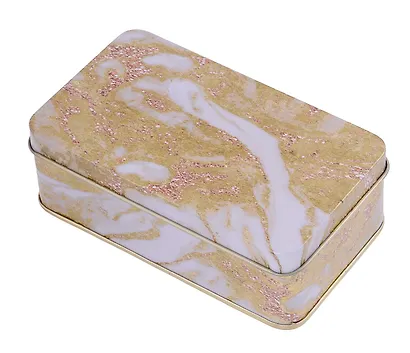 Шкатулка Мрамор (прямоугольная) (металл) (12х6) - фото 13