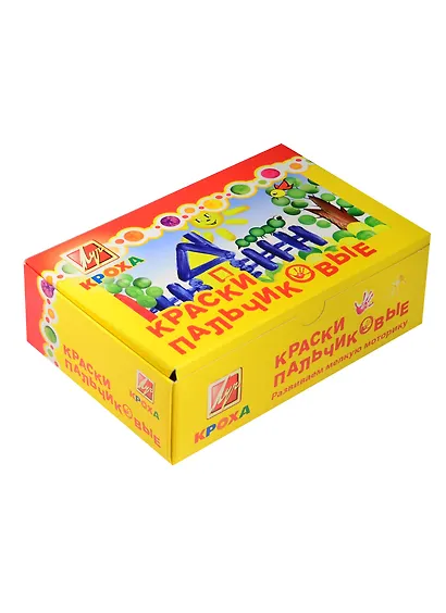 Краски Кроха пальчиковые (6цв. х40мл) 24С 1508-08 - фото 1