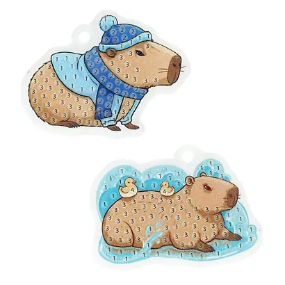 Брелоки алмазной мозаикой капибара МУЛЬТИ АРТ в кор.50шт - фото 3