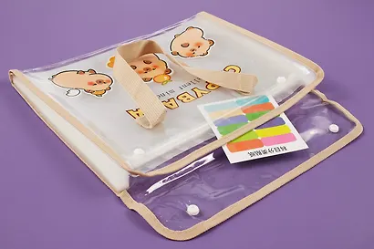 Портфель 13 отд "Capybara", тканевые ручки - фото 2