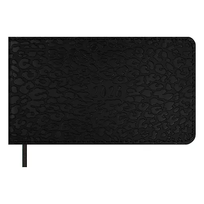 Еженедельник дат. 2026г. 64л 150x87 мм 150x87 мм "Виннер" черный, кожзам, мягк.переплет, блинт.тиснение, офсет, карманный, горизонт, справ.мат-лы, закругл.углы, ляссе, инд.уп - фото 1