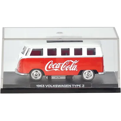 450026 Машинка литая коллекционная Motor City - Die-сast модель Coca-Cola 1963 Volkswagen T1, масштаб 1:50 (металлическая), возраст 14+ - фото 3