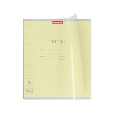 Тетрадь в клетку Erich Krause, CoverPrо, А5, 18 листов, в ассортименте - фото 2